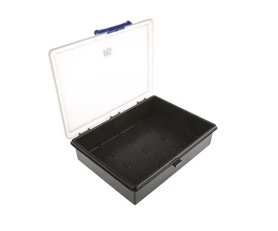 63-7503-46　Raaco Grey, Transparent PP, Adjustable Compartment Box, 56mm x 240mm x 195mm　121880