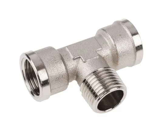 63-7510-89　Legris 0916 Brass 60 bar Pneumatic Tee Threaded Adapter, G 1/2 Female R 1/2 Male　0916 00 21