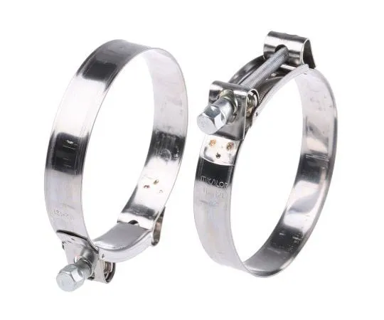 63-7457-69　RS PRO Stainless Steel, Zinc-Plated Steel (Bolt) Bolt Drive, 25mm Band Width, 112mm - 121mm Inside Diameter　265-0247