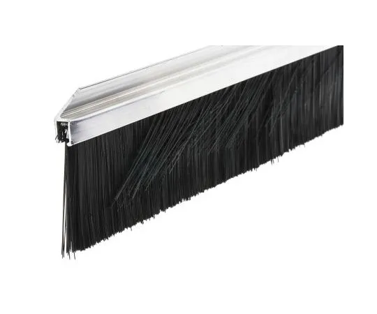 63-7491-95　RS PRO Aluminium, Nylon Black Brush Strip, 60mm x 13.2mm x 12mm　326-9959