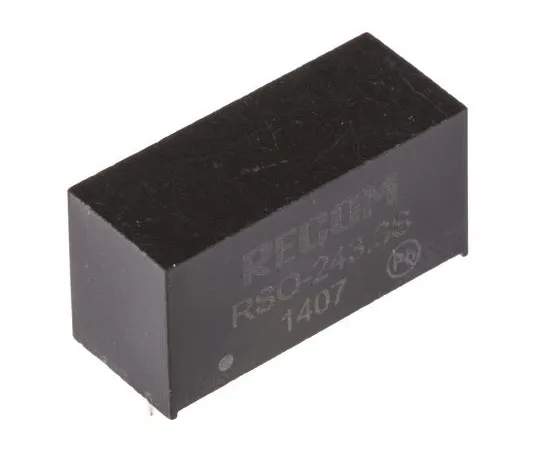 63-7356-79　Recom RSO 1W Isolated DC-DC Converter Through Hole, Voltage in 18 → 36 V dc, Voltage out 3.3V dc　RSO-243.3S