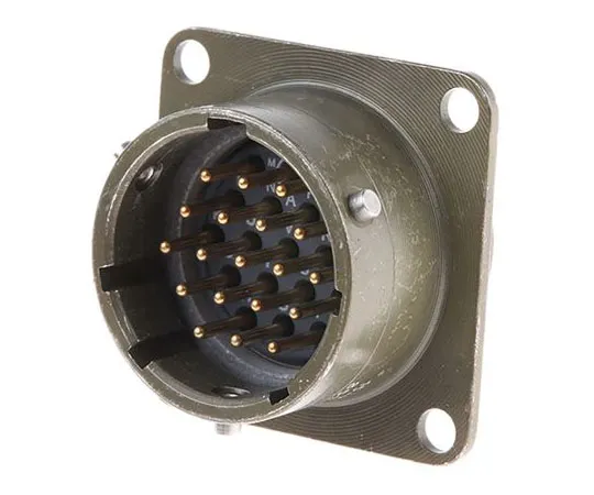 63-7417-15　Souriau 851 Series, 19 Way Panel Mount MIL Spec Circular Connector Receptacle, Pin Contacts,Shell Size 14, Bayonet　85102E1419P50