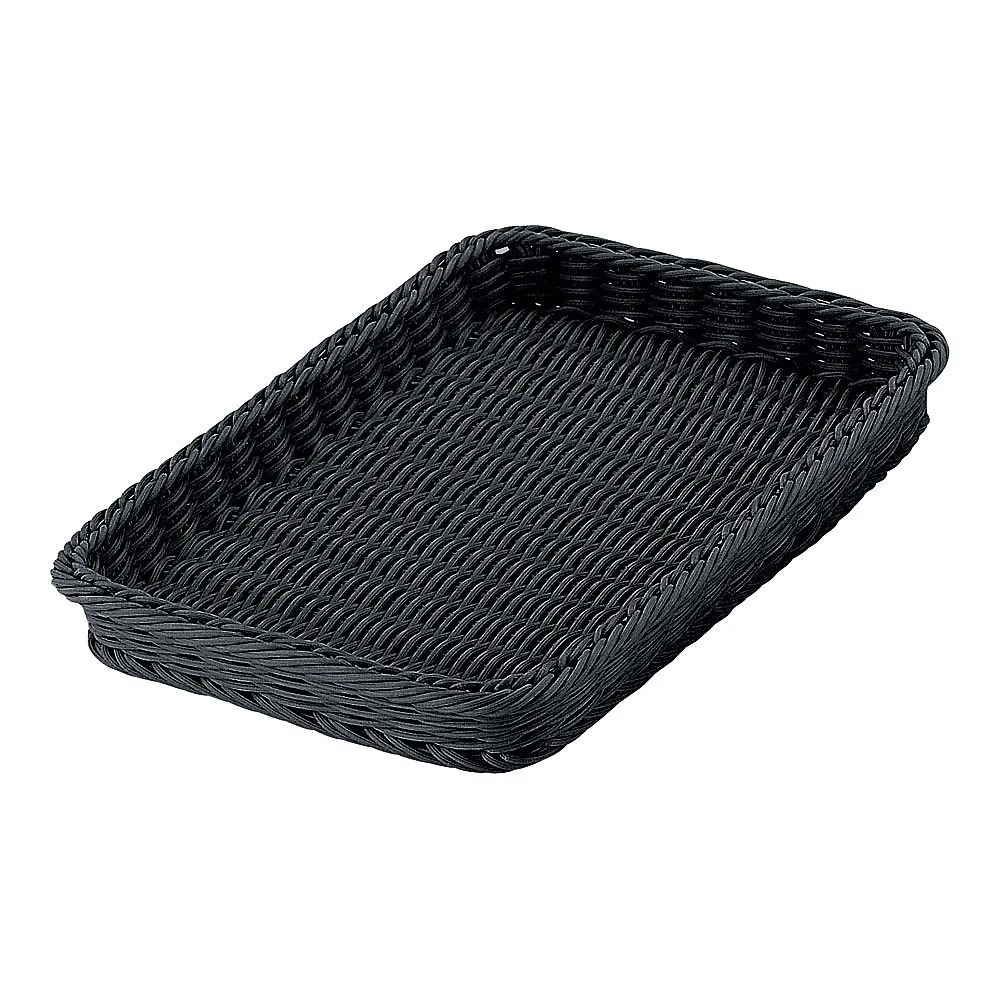 62-6582-55　PP Bakery Basket Square Black 36 Type　CO-711-BK