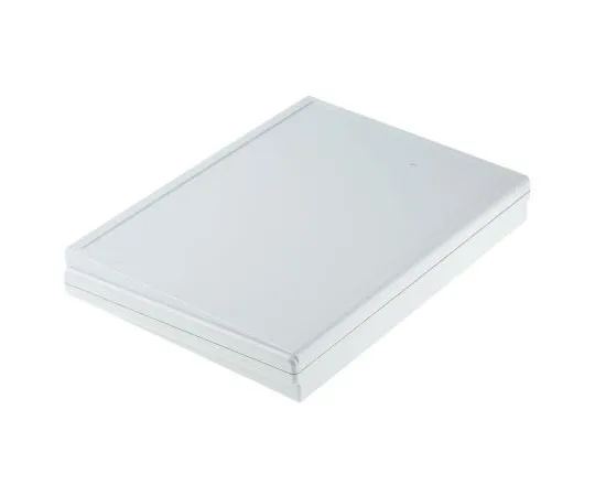 63-7458-98　Bopla Futura, Sloped Front, ABS, 195 x 275 x 48mm Desktop Enclosure, Light Grey　47888200