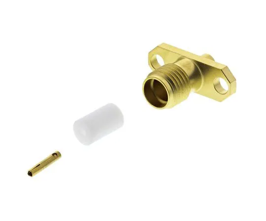 63-7474-23　Radiall Straight 50Ω Flange Mount SMA Socket, Solder Termination RG405　R125252000
