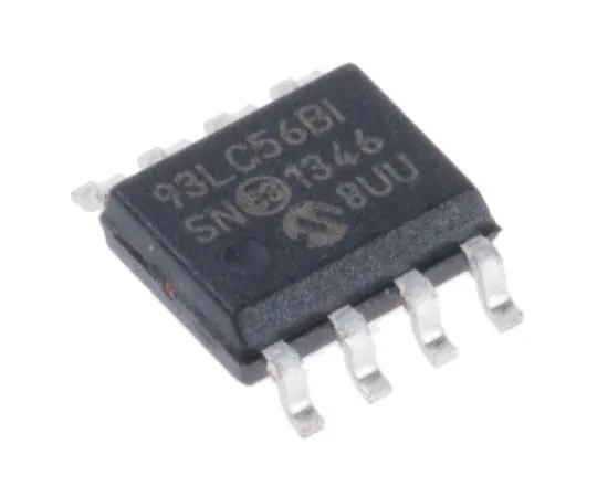 63-7359-12　Microchip 93LC56B-I/SN, 2kbit Serial EEPROM Memory 8-Pin SOIC Serial-Microwire　93LC56B-I/SN