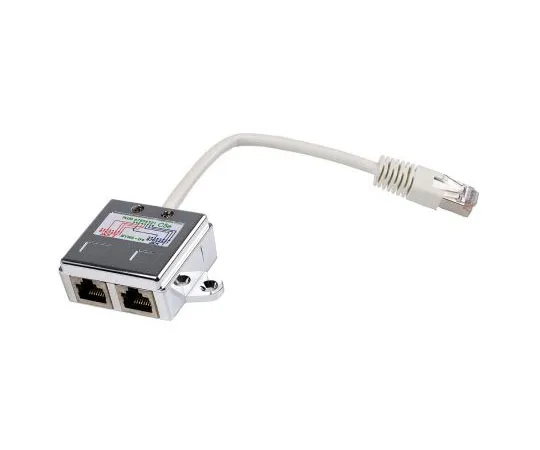 63-7546-45　RS PRO Cat5e RJ45 T-Adapter, 2 Port, Shielded, 170 mm Extension Length　443-9519