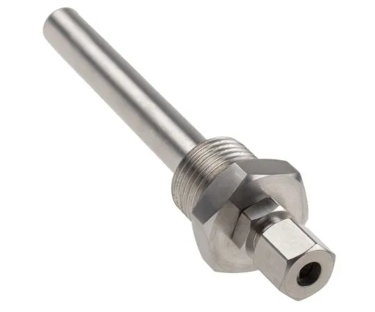 63-7407-52　RS PRO Thermopocket for *** with Temperature Probes With 6 mm, 11.1 (Pocket) mm Probe Diameter, 1/2 BSP　178-0958