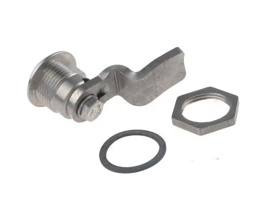 63-7497-88　Steinbach & Vollman Panel to Tongue Depth 32mm Stainless Steel Tumbler Lock, Key to unlock　6800449