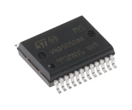 63-7358-41　STMicroelectronics VND5050AK-E Dual High Side MOSFET Power Driver 24-Pin, PowerSSO　VND5050AK-E