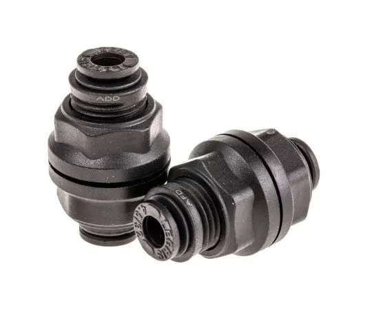 63-7492-02　Legris Pneumatic Bulkhead Tube-to-Tube Adapter Straight Push In 4 mm to Push In 4 mm　3116 04 00