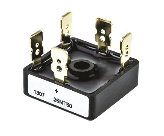 63-7522-67　Vishay VS-26MT60, 3-phase Bridge Rectifier, 25A 600V, 5-Pin D 63　VS-26MT60