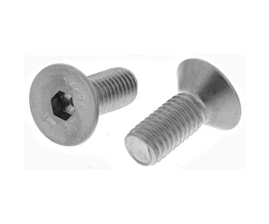 63-7481-98　RS M8 x 20mm Hex Socket Countersunk Screw Plain Stainless Steel　304-4845