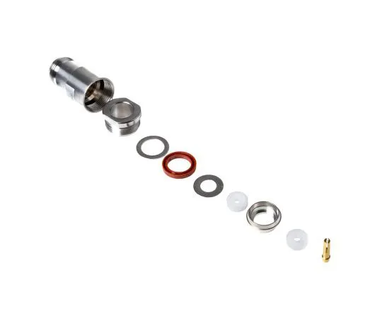 63-7474-66　Radiall 50Ω Straight Cable Mount N Type Connector, jack, Clamp Termination, 0 → 11GHz, RG11, RG144, RG165,　R161220000W