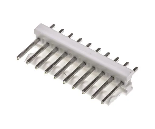 63-7365-71　TE Connectivity MTA-100, 10 Way, 1 Row, Straight PCB Header　1-640456-0