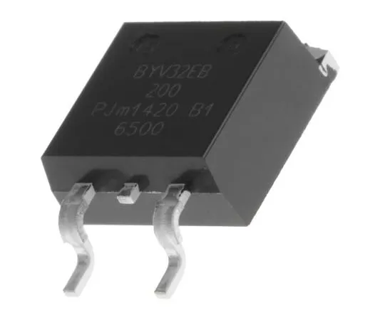63-7549-20　WeEn Semiconductors Co., Ltd 200V 20A, Dual Silicon Junction Diode, 3-Pin D2PAK BYV32EB-200,118　BYV32EB-200,118