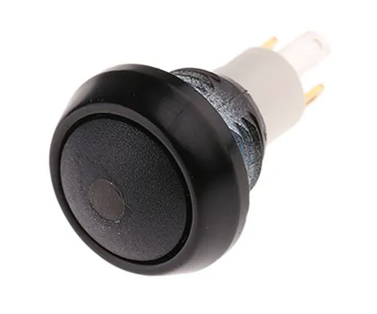 63-7411-19　ITW Single Pole Single Throw (SPST) Momentary Green LED Miniature Push Button Switch, 13.6 (Dia.)mm, Panel Mount　59-411G