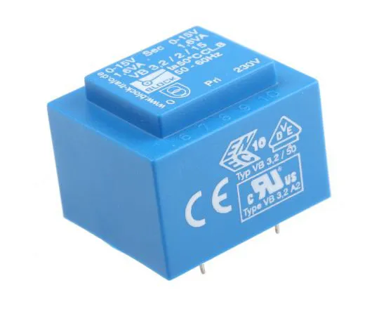 63-7500-85　15V ac 2 Output Through Hole PCB Transformer, 3.2VA　VB 3.2/2/15