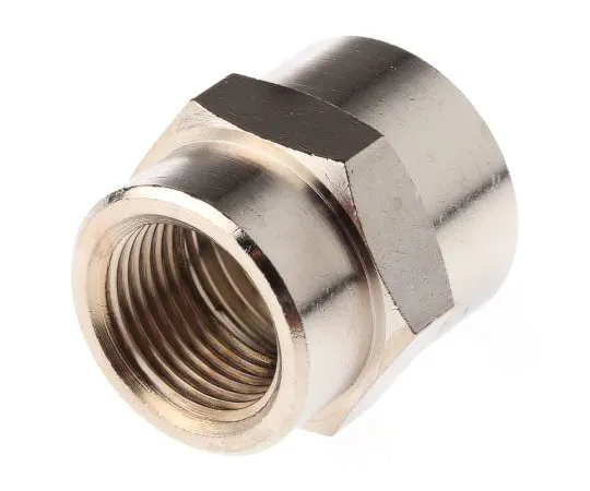 63-7510-66　Legris LF3000 60 bar Brass Pneumatic Straight Threaded Adapter, G 3/8 Female Female　0902 17 21