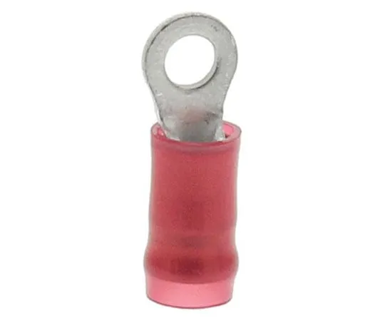 63-7383-86　TE Connectivity PIDG Series Insulated Crimp Ring Terminal, M2.5 Stud Size, 0.26mm² to 1.65mm² Wire Size, Red　31880