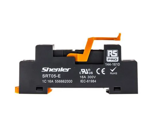 63-7372-10　RS PRO 5 Pin Relay Socket, DIN Rail, 300V for *** with RFT Interface Relay　144-1610