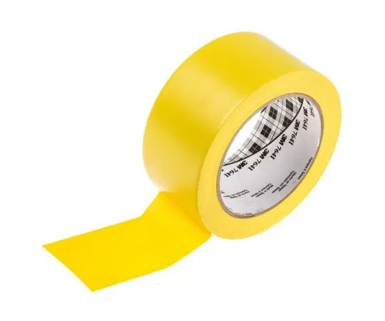 63-7527-31　3M 764 Yellow Vinyl Lane Marking Tape, 50mm x 33m　24 701