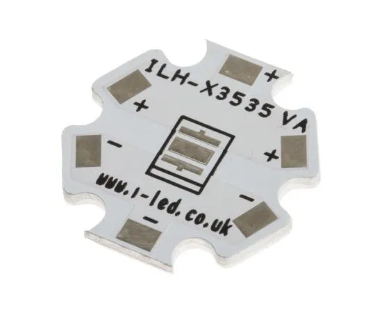 63-7385-94　Bare IMS PCB for LEDs, Metal, 20 x 20 x 1.6mm 1.6mm　ILH-X3535-PCB VER A