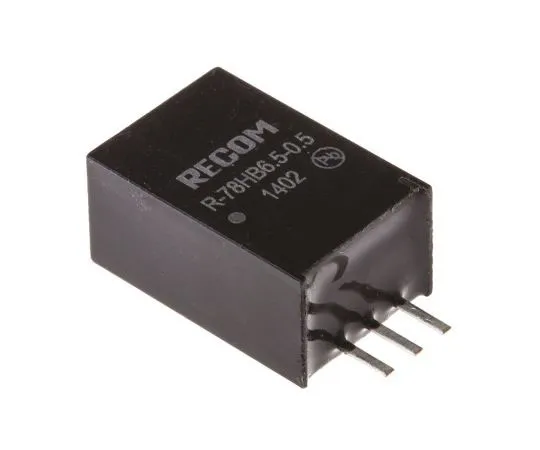 63-7356-41　Recom Switching Regulator, 9 → 72V dc Input, 6.5V dc Output, 500mA　R-78HB6.5-0.5