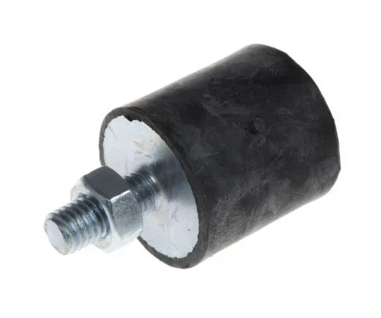 63-7440-66　FIBET 3030VD20-45 30mm Shock Mount M8 30mm Diameter 36kg Compression Load 6mm, Male to Female Natural Rubber　3030VD20-45