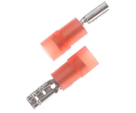 63-7460-03　RS Pro Red Insulated Crimp Receptacle, 2.8 x 0.8mm, 0.5mm² to 1.5mm², 22AWG to 16AWG, Tin Plated　267-4209