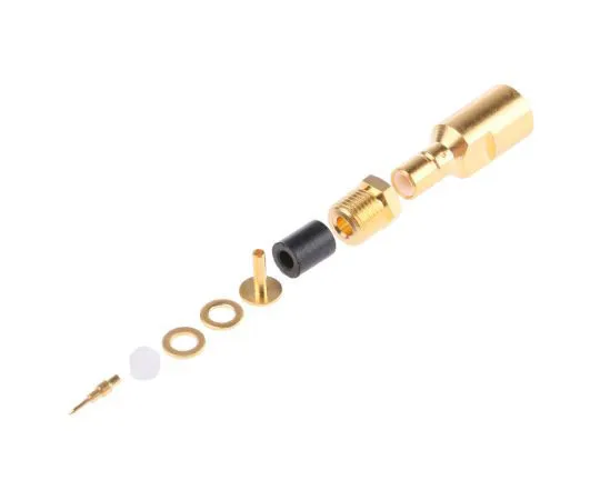 63-7474-16　Radiall Cable Mount SMB Connector, 50Ω Impedance, Clamp Termination, RG178, RG196 cable type　R114203000