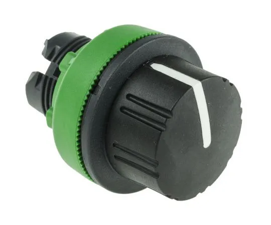 63-7389-43　Schneider Electric Harmony XB5 3 Position Selector Switch Head Black Knurled Knob Spring Return Right to Centre　ZB5FD89