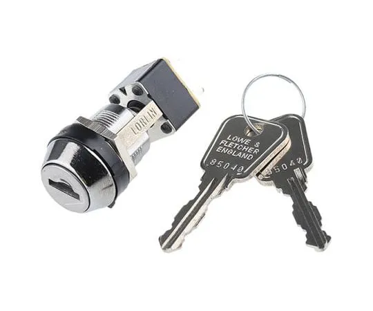 63-7412-87　Key Switch, DPCO, 4 A @ 250 V ac 2-Way, -25 → +85°C　MSL8605B