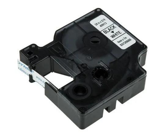 63-7421-07　Dymo Black on White Label Printer Tape, 9 mm Width, 7 m Length　S0720680