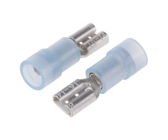 63-7460-04　RS Pro Blue Insulated Crimp Receptacle, 4.75 x 0.8mm, 1.5mm² to 2.5mm², 16AWG to 14AWG, Tin Plated　267-4243