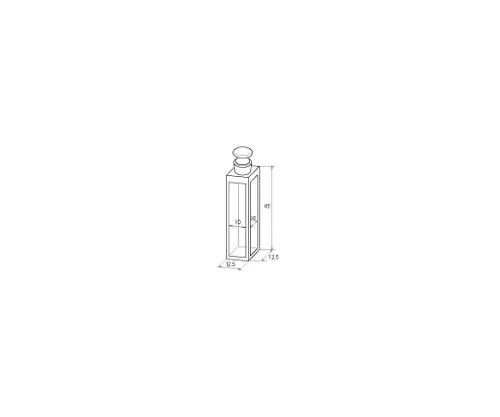 61-9064-05　［Discontinued］Standard Fluorescence Cell with Glass Plug F12-UV-10　6210-17206