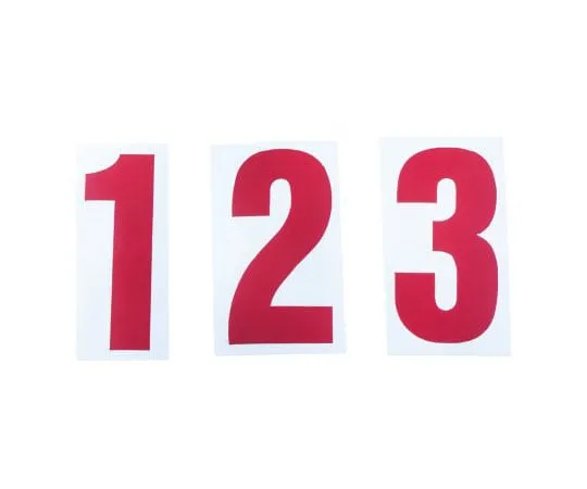 63-7527-41　RS PRO Red Alphanumeric Lettering Label, 50mm　400-0802