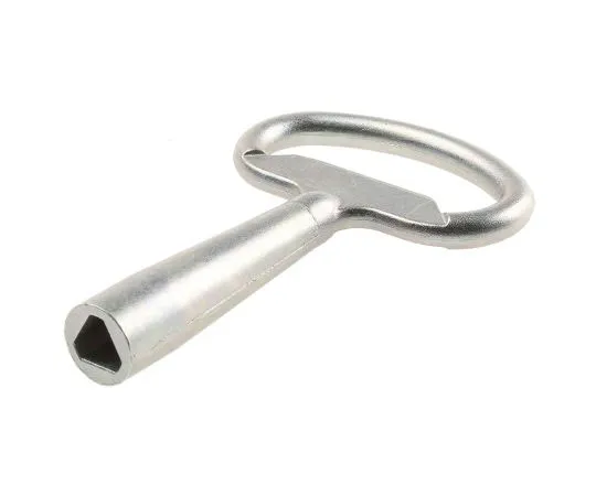 63-7489-82　Euro-Locks a Lowe & Fletcher group ******* Zamak Zinc Plated Triangular Key　F8076