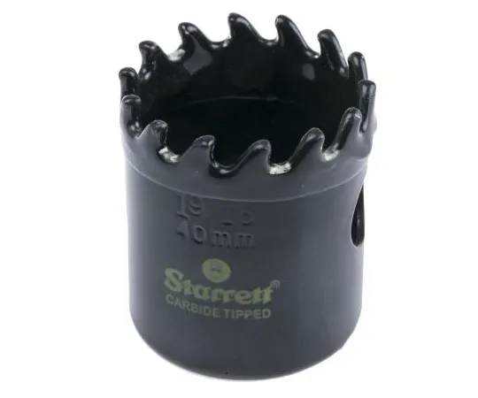 63-7477-94　Starrett Carbide Tipped 40mm Hole Saw Bi-Metal　BD132