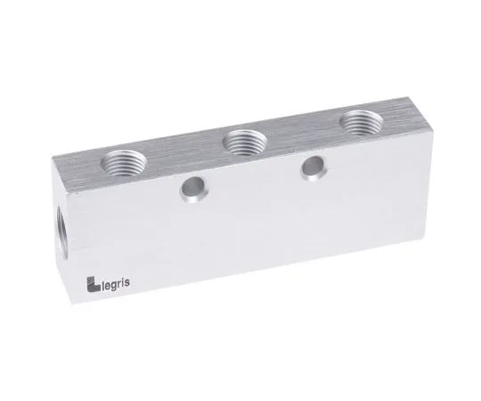 63-7539-21　6 Outlet Pneumatic Manifold Threaded Fitting, G 3/8 G 1/4　3313 13 17 03