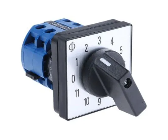 63-7485-89　Kraus & Naimer 12 Position Rotary Switch, 600 V, 6 A, Rotary Knob Actuator　CAD11A543/GBA001EF