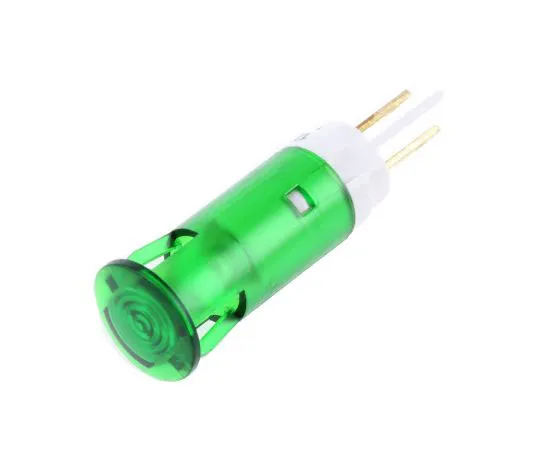 63-7511-37　Signal Construct Green Indicator, Tab Termination, 12 → 14 V, 10mm Mounting Hole Size　SKGH10222