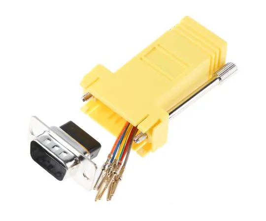 63-7488-38　RS PRO 9 Way D-sub Male, RJ45 Female Adapter　314-8228