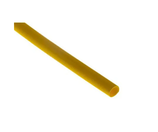 63-7459-45　RS Pro Yellow Halogen Free Heat Shrink Tubing 6.4mm Sleeve Dia. x 1.2m Length 2:1 Ratio　267-1991