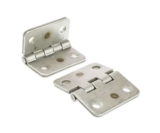 63-7515-22　RS PRO Stainless Steel Hinge with a Fixed Pin Weld-on, 75mm x 90mm x 6mm　379-9315