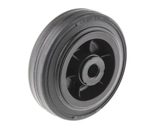 63-7461-85　LAG Black Rubber Castor Wheels 13108, 75kg　13108