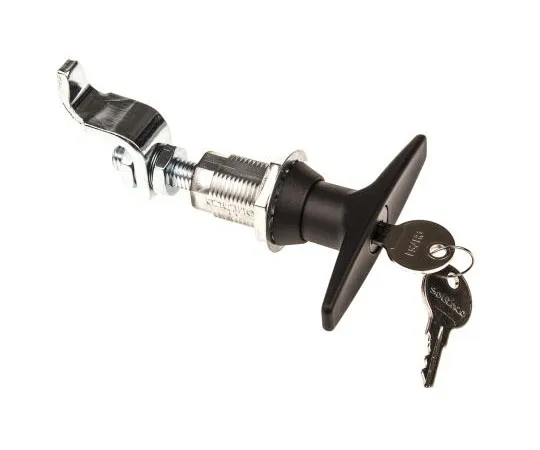 63-7445-91　Southco Powder Coated Die Cast Zinc Black Lock, T-Handle, 82.5mm　E3-18-15-RS