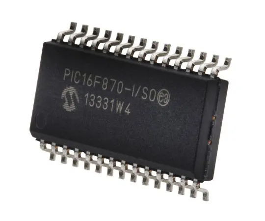 63-7514-75　Microchip PIC16F870-I/SO, 8bit PIC Microcontroller, 20MHz, 2K x 14 words, 64 x 8 words Flash, 28-Pin SOIC　PIC16F870-I/SO