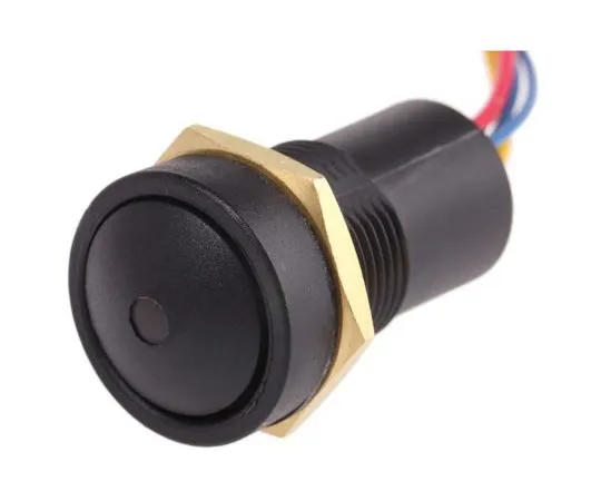 63-7436-45　ITW Single Pole Double Throw (SPDT) Momentary Green LED Push Button Switch, 16 (Dia.)mm, Panel Mount　49-59311G