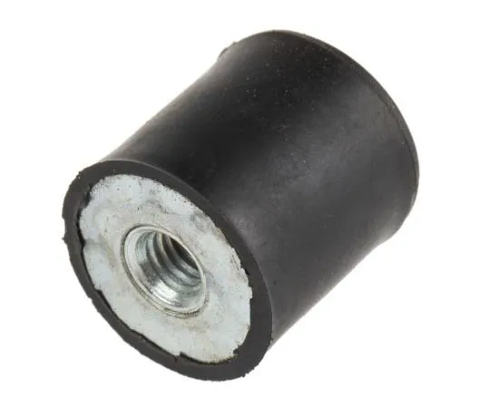 63-7385-60　RS PRO 20mm Shock Mount M6 20mm Diameter 12.65 kg, 27 kg Compression Load, Female to Female Natural Rubber　162-3237